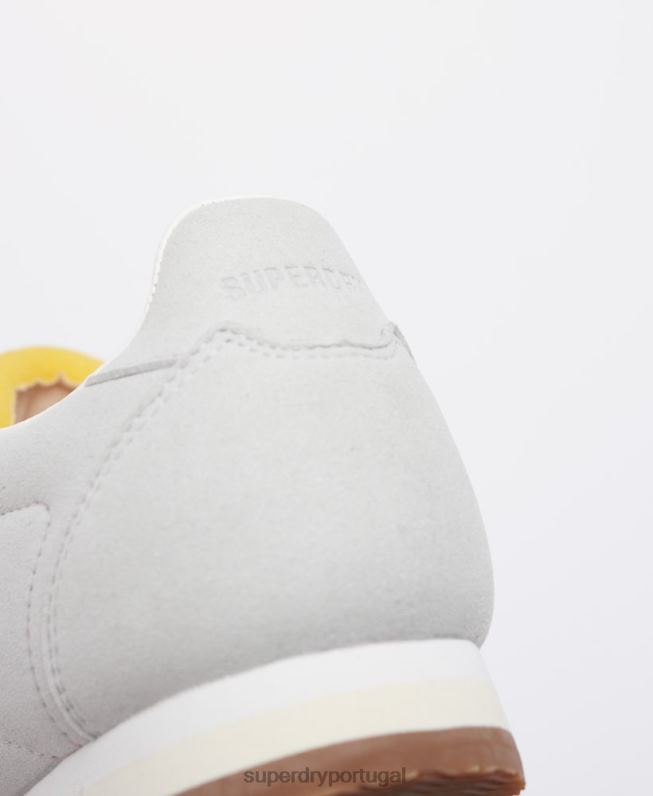 sapatos de corrida esportivos retrô veganos homens cinza sapato Superdry 2208H1940