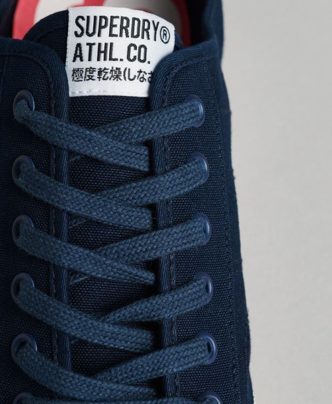 tênis casual de lona vegano homens marinha sapato Superdry 2208H1953