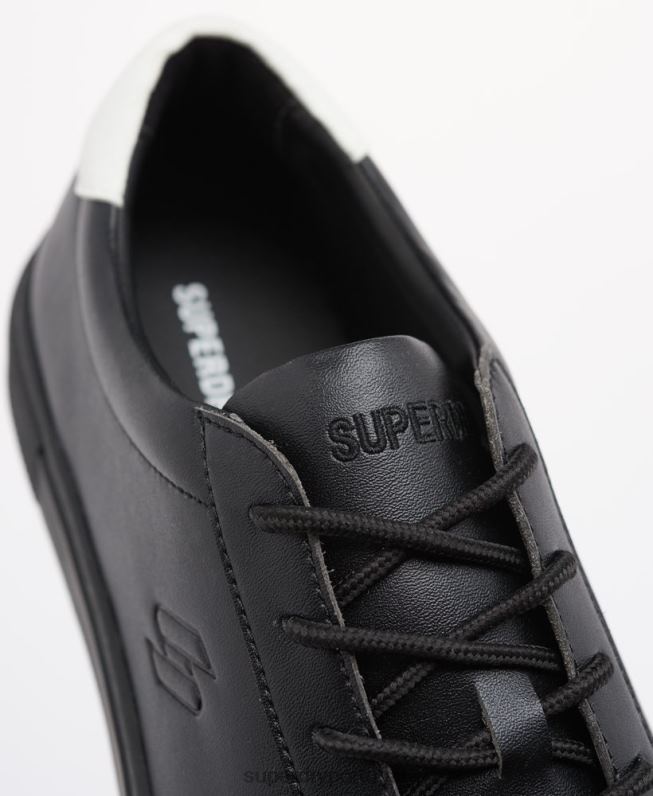 tênis de quadra vegano homens preto sapato Superdry 2208H1941