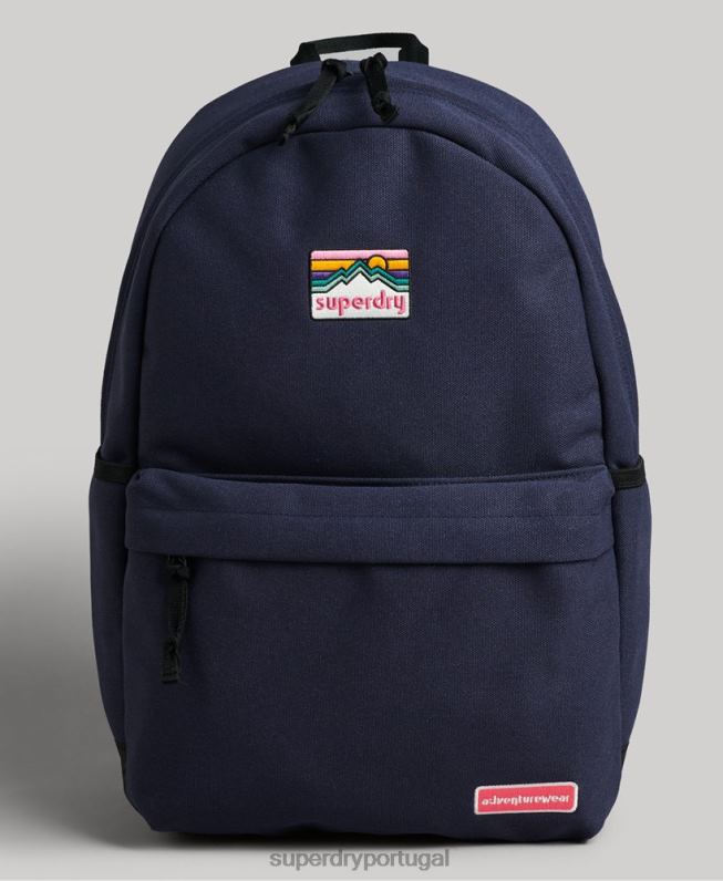 mochila clássica vintage montana mulheres azul acessórios Superdry 2208H4343