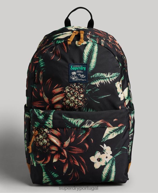 mochila estampada montana mulheres preto acessórios Superdry 2208H4217