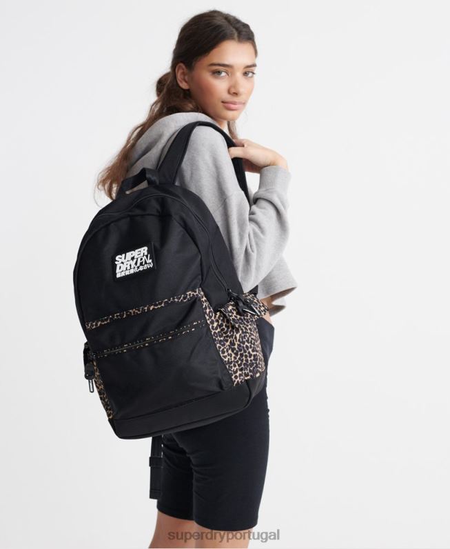 mochila montana edição em bloco mulheres preto acessórios Superdry 2208H4274