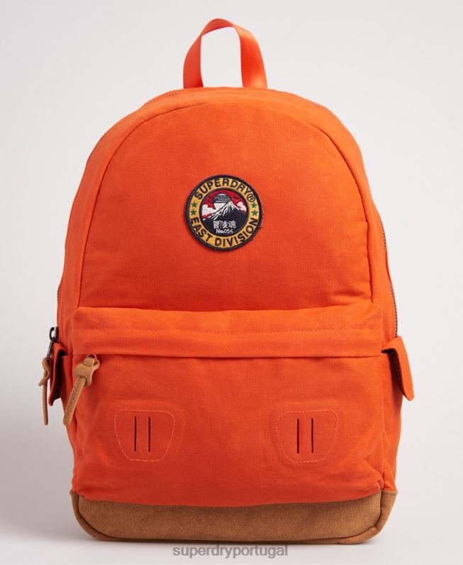 mochila montana em lona encerada mulheres laranja acessórios Superdry 2208H6667