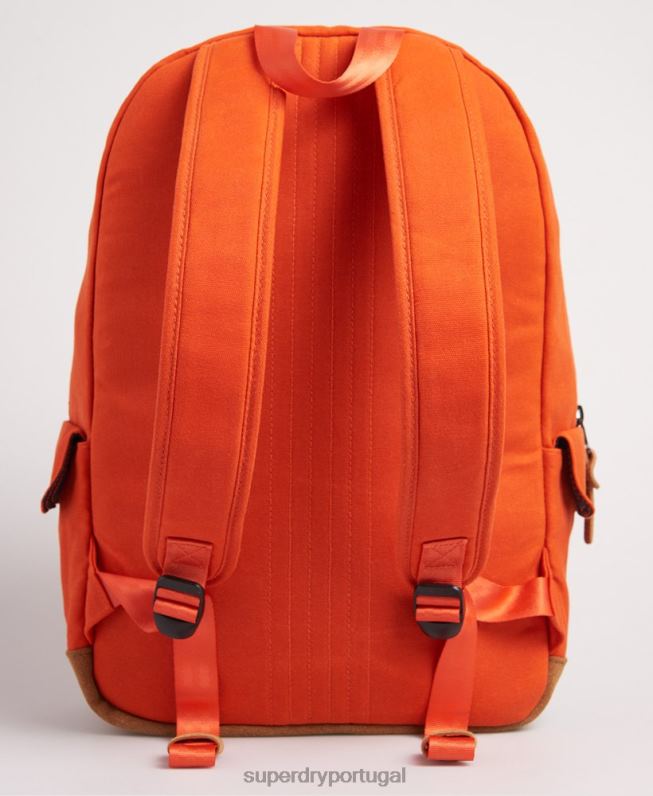 mochila montana em lona encerada mulheres laranja acessórios Superdry 2208H6667