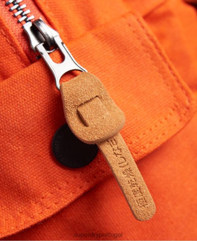 mochila montana em lona encerada mulheres laranja acessórios Superdry 2208H6667