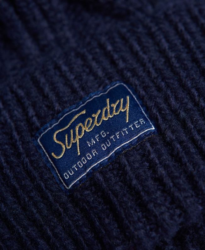 gorro de cabo lux mulheres marinha acessórios Superdry 2208H4284