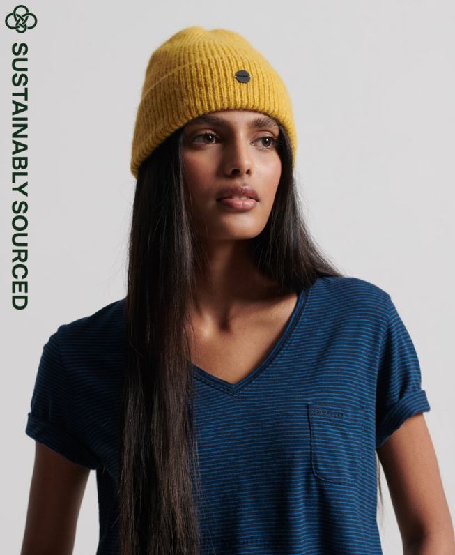 gorro de luxo mulheres verde acessórios Superdry 2208H6610