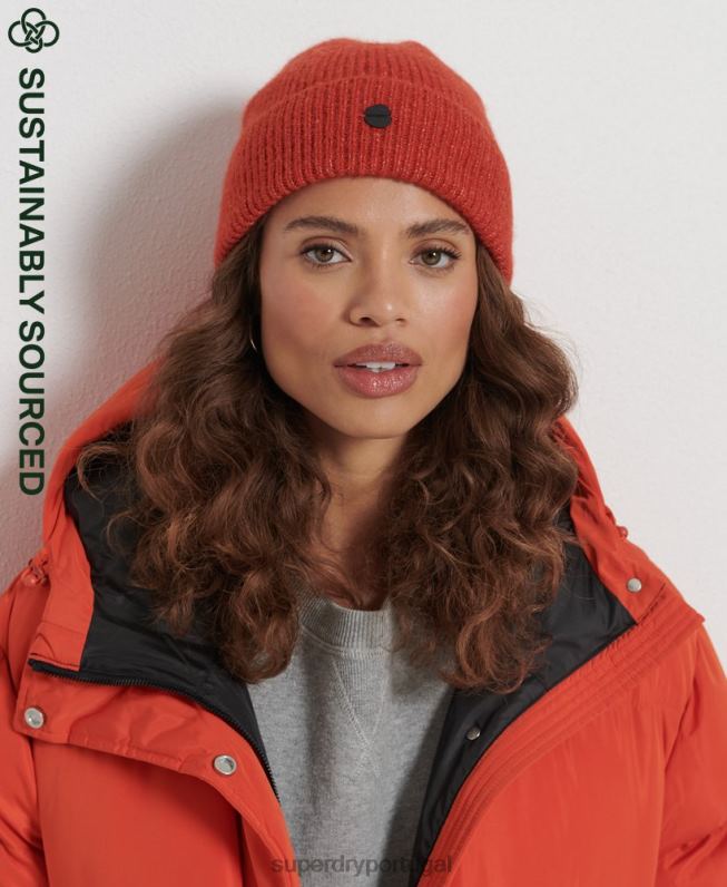 gorro de luxo mulheres vermelho acessórios Superdry 2208H6608