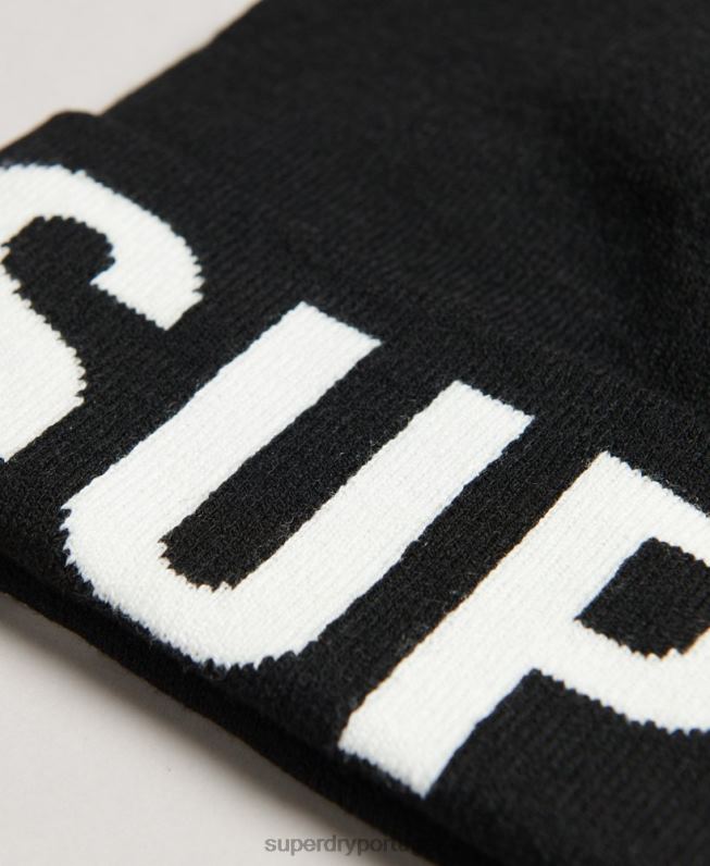 gorro de montanha mulheres preto acessórios Superdry 2208H1689