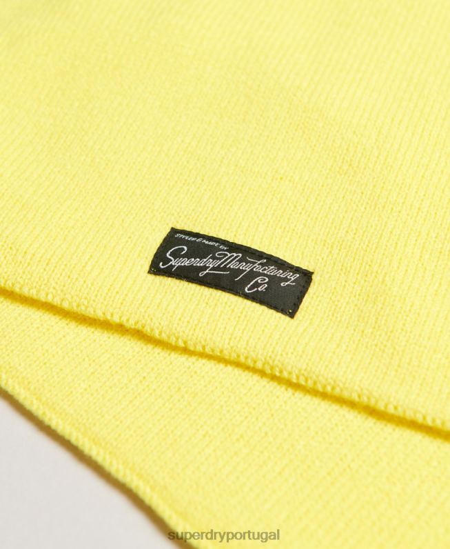 lenço clássico vintage mulheres amarelo acessórios Superdry 2208H4230