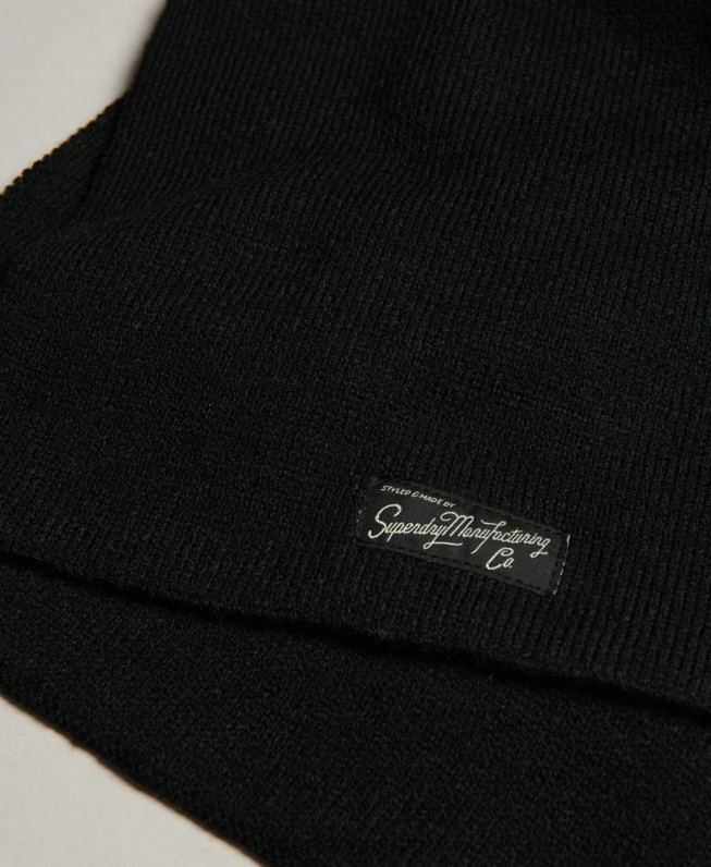 lenço clássico vintage mulheres preto acessórios Superdry 2208H4229