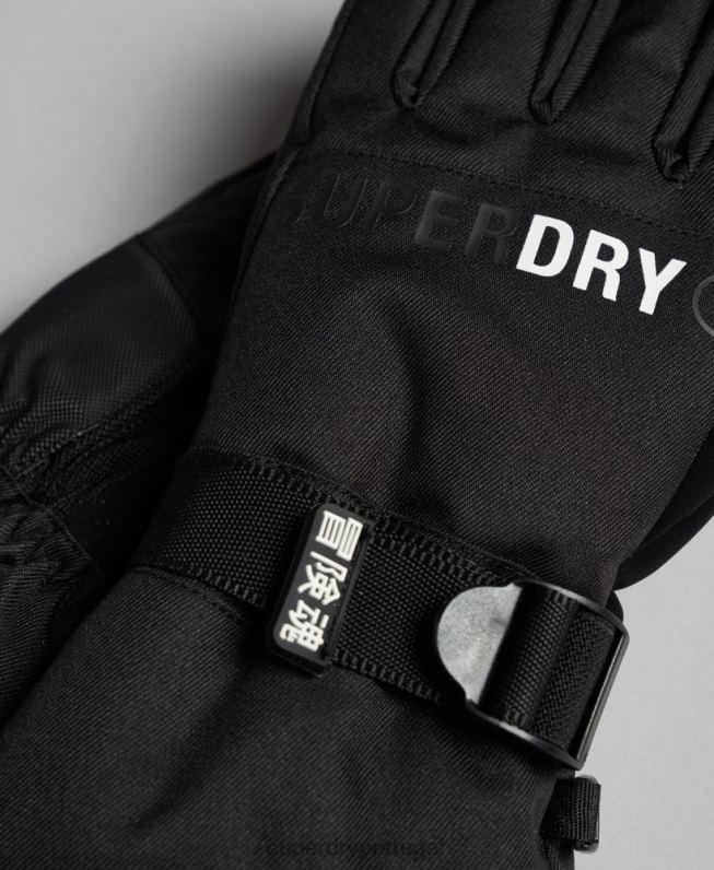 luvas de resgate final mulheres preto acessórios Superdry 2208H4112