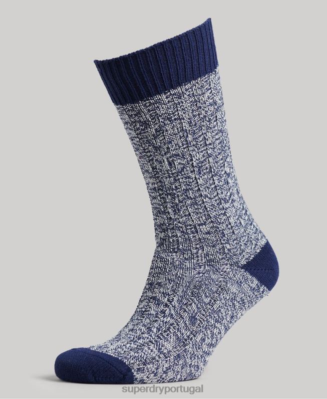 pacote de meias de caminhada de algodão orgânico mulheres multi acessórios Superdry 2208H4227