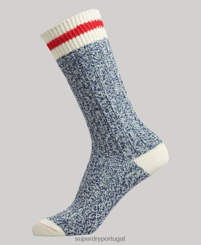 pacote de meias de caminhada de algodão orgânico mulheres multi acessórios Superdry 2208H4340