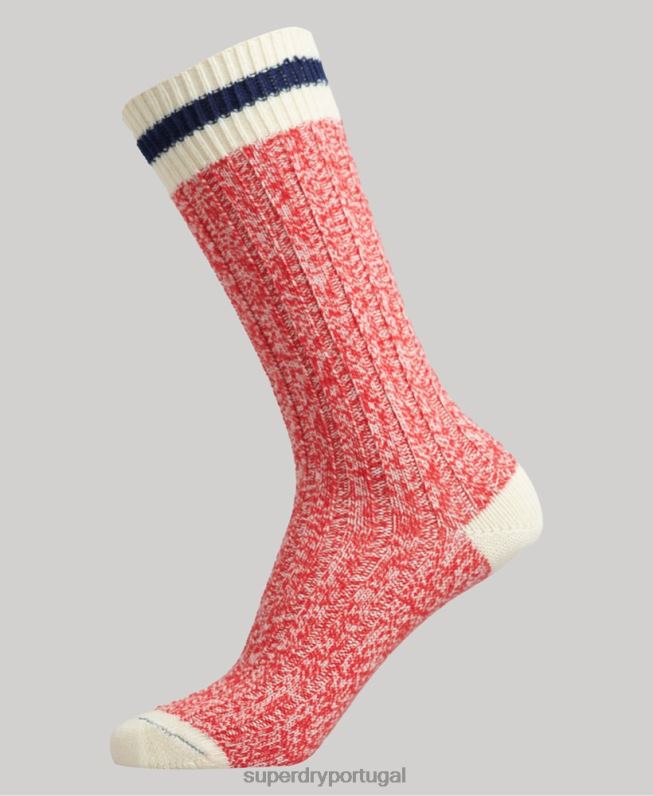 pacote de meias de caminhada de algodão orgânico mulheres multi acessórios Superdry 2208H4340