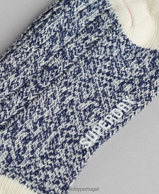 pacote de meias de caminhada de algodão orgânico mulheres multi acessórios Superdry 2208H4340