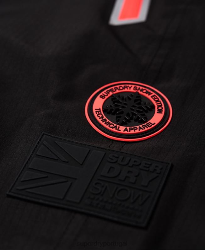 calças de neve mulheres preto roupas Superdry 2208H2610