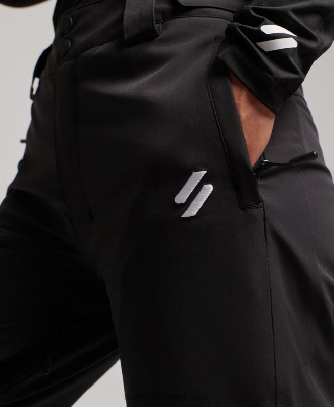 calças de neve núcleo mulheres preto roupas Superdry 2208H2591