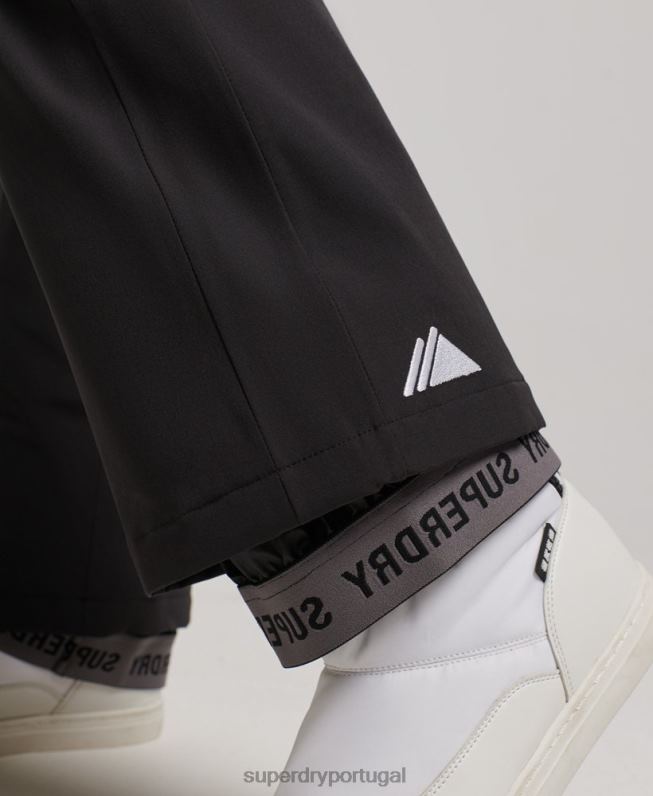 calças de neve núcleo mulheres preto roupas Superdry 2208H2591