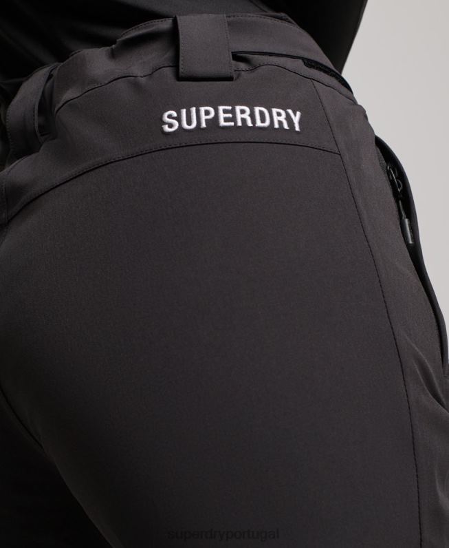calças de neve núcleo mulheres preto roupas Superdry 2208H2591