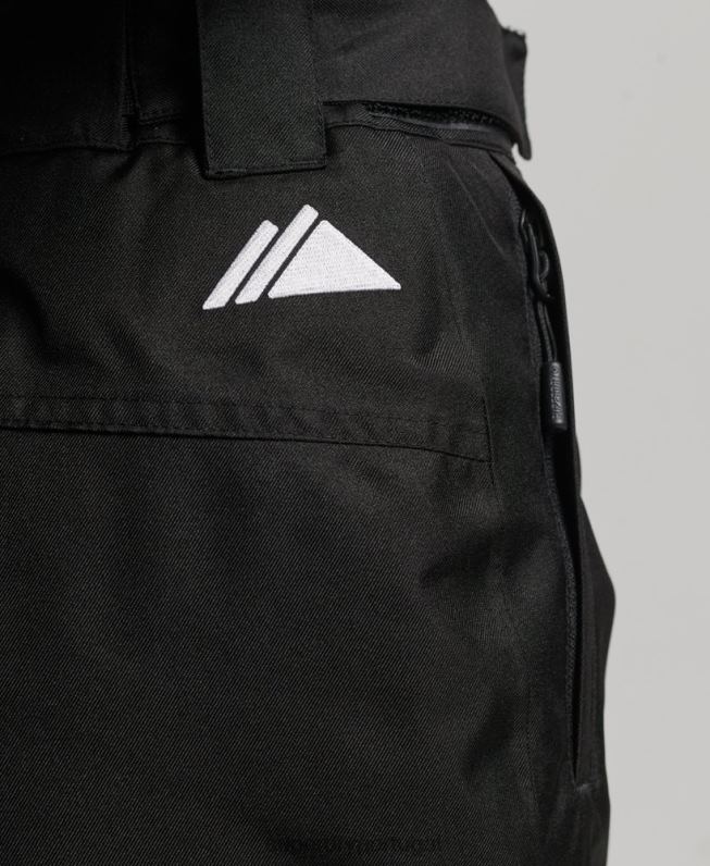 calças de resgate mulheres preto roupas Superdry 2208H6550