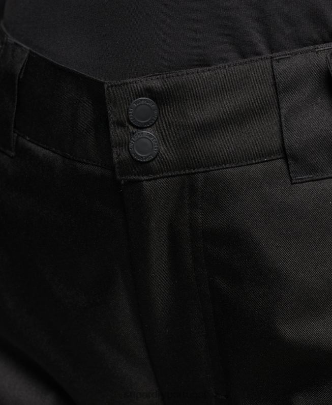 calças de resgate mulheres preto roupas Superdry 2208H6550