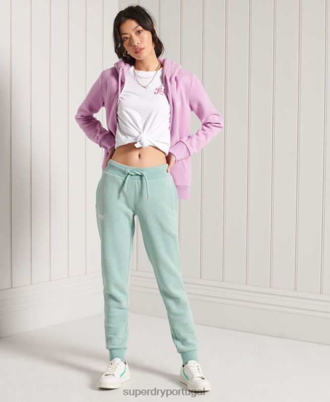 camiseta com brilho mulheres branco roupas Superdry 2208H2861