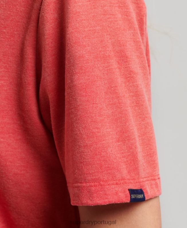 camiseta core logo anos 80 mulheres vermelho roupas Superdry 2208H2669