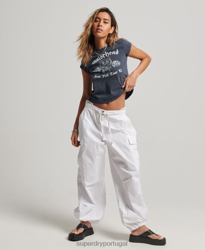 camiseta de manga curta motorhead mulheres preto roupas Superdry 2208H2620