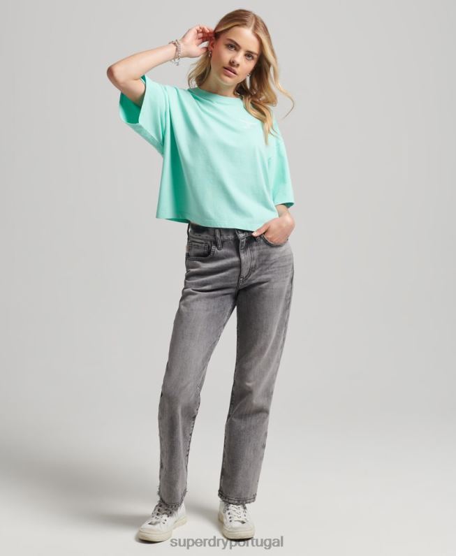 camiseta esporte core mulheres azul roupas Superdry 2208H2801