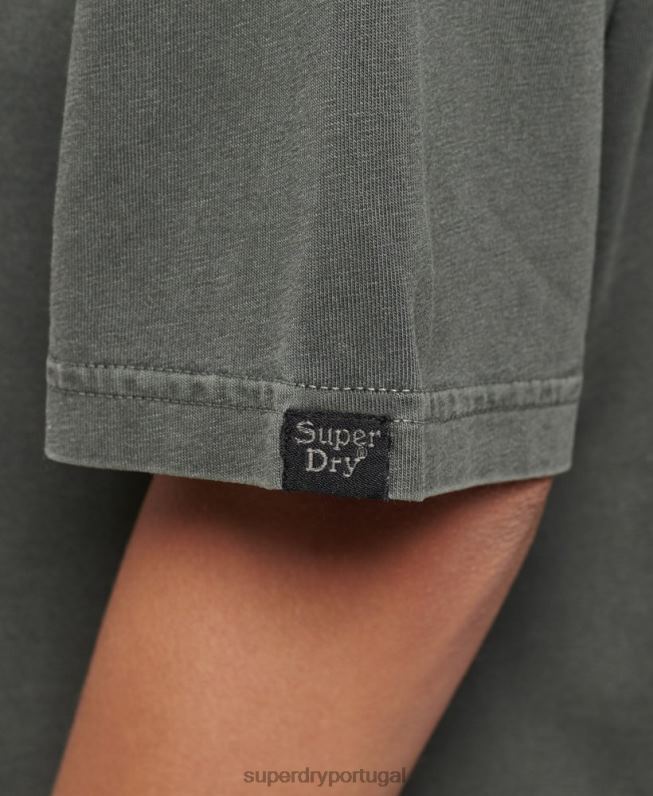 camiseta indie mark mulheres verde roupas Superdry 2208H2790