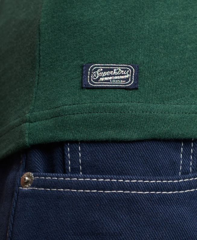 t-shirt gráfico de néon de arquivo mulheres verde roupas Superdry 2208H2650