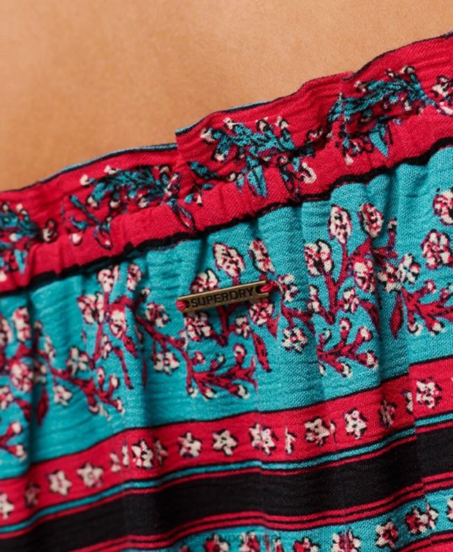 top cropped manga curta mulheres rosa roupas Superdry 2208H2109