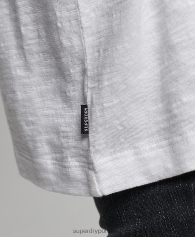 top de beisebol de manga longa mulheres cinza roupas Superdry 2208H6514