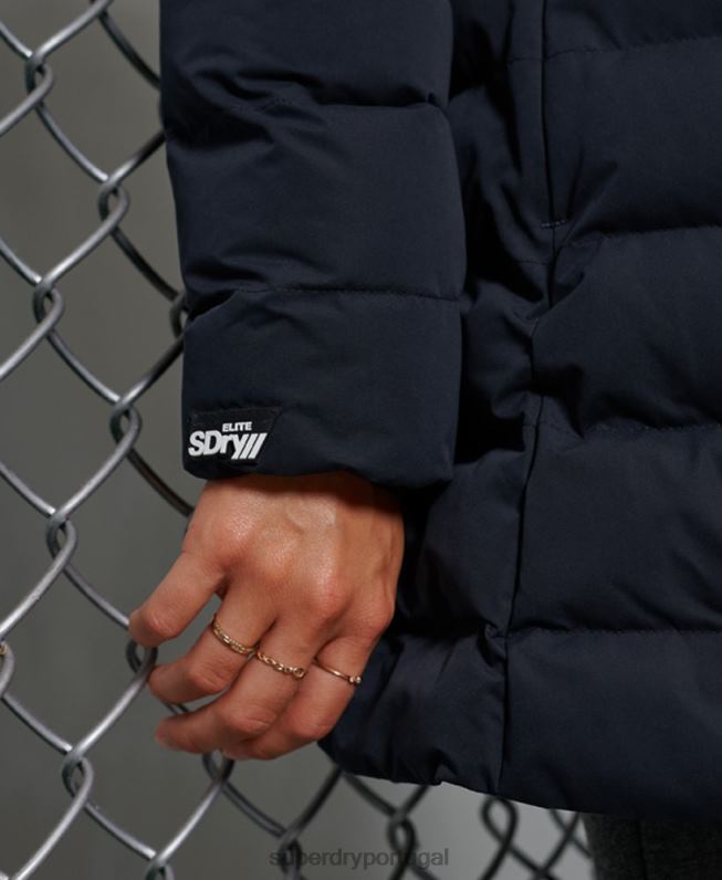 casaco alto ártico mulheres marinha roupas Superdry 2208H5655