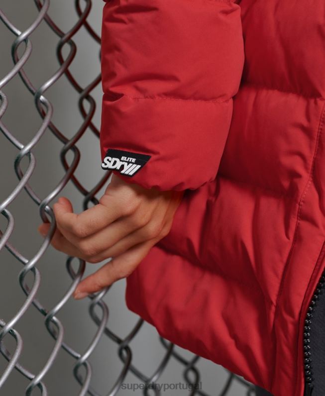 casaco alto ártico mulheres vermelho roupas Superdry 2208H5714
