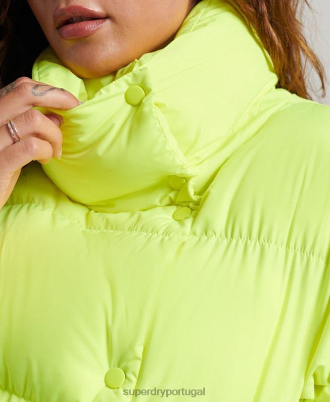 casaco curto mulheres verde roupas Superdry 2208H5498