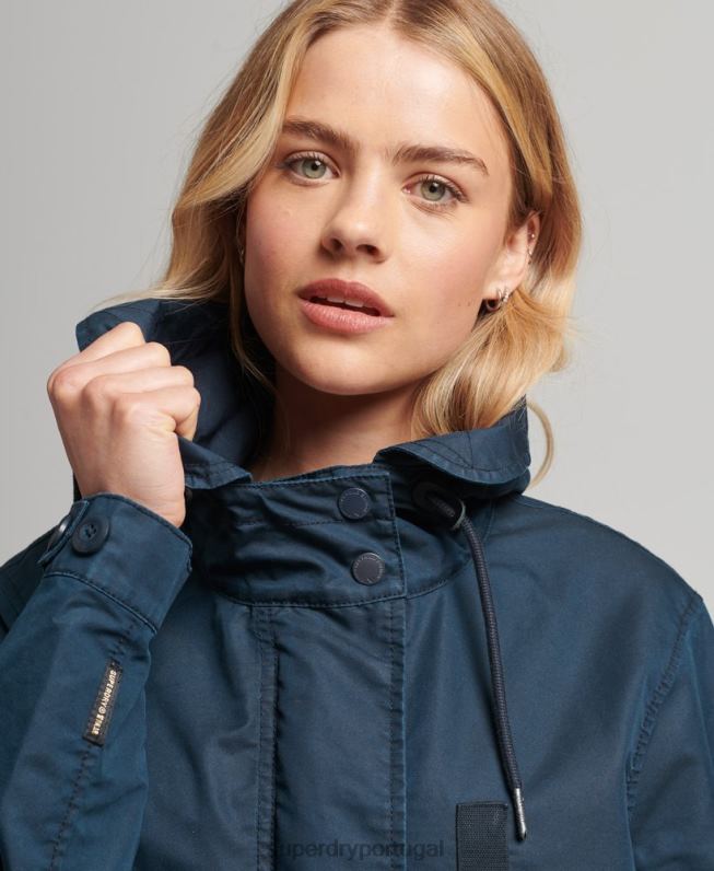 casaco de campo mulheres marinha roupas Superdry 2208H3545