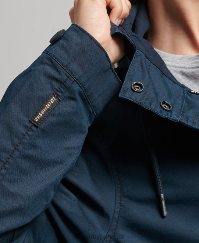 casaco de campo mulheres marinha roupas Superdry 2208H3545