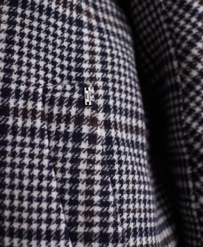 casaco de lã koben mulheres preto roupas Superdry 2208H3858