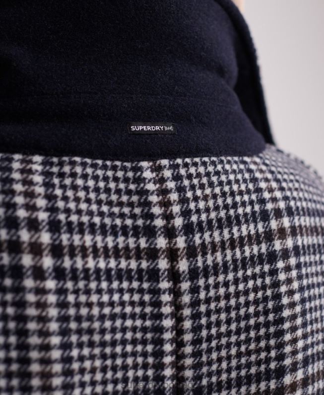 casaco de lã koben mulheres preto roupas Superdry 2208H3858