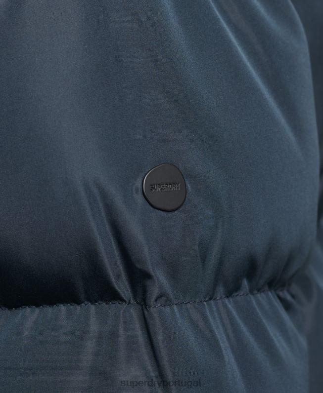 casaco de palangre com capuz mulheres marinha roupas Superdry 2208H3744