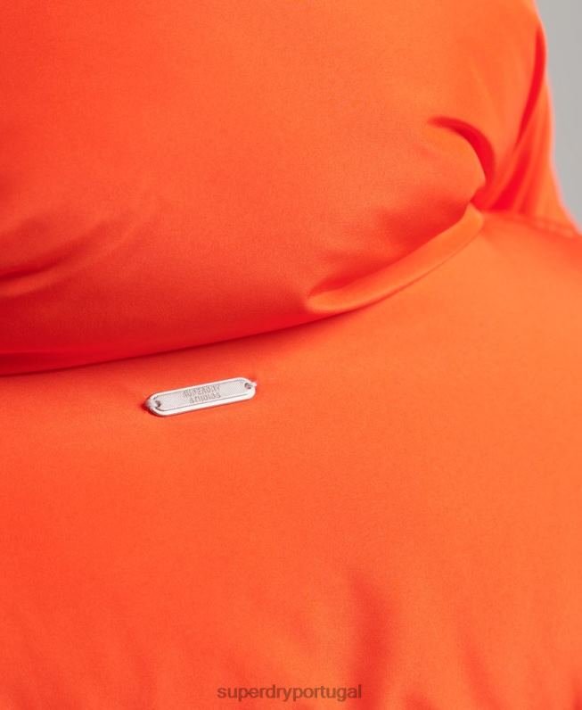casaco de palangre mulheres laranja roupas Superdry 2208H3602