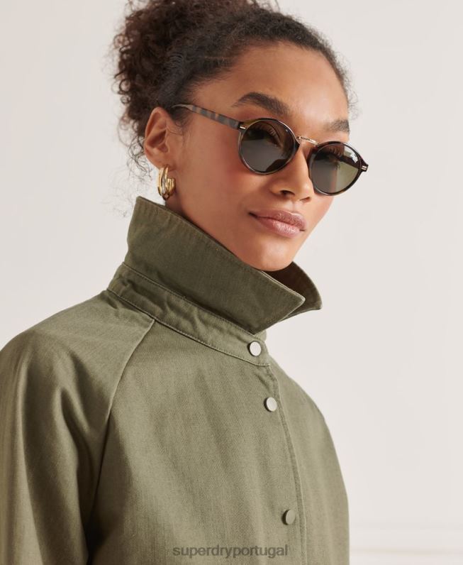 casaco de tarefa mulheres verde roupas Superdry 2208H5539