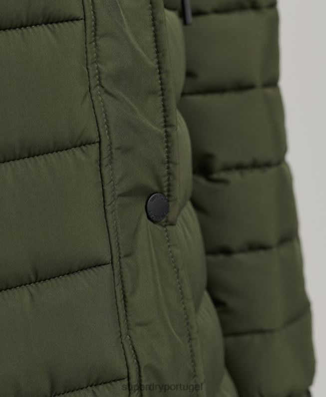 casaco fuji super palangre mulheres caqui roupas Superdry 2208H3649