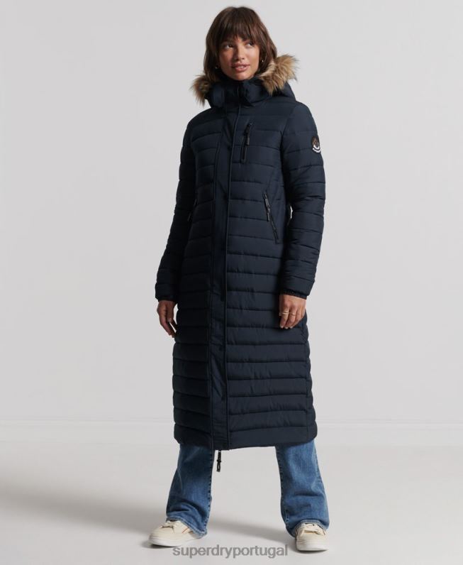 casaco fuji super palangre mulheres marinha roupas Superdry 2208H3816