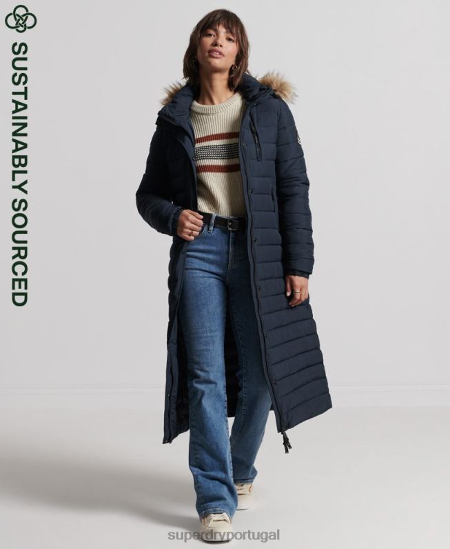 casaco fuji super palangre mulheres marinha roupas Superdry 2208H3816