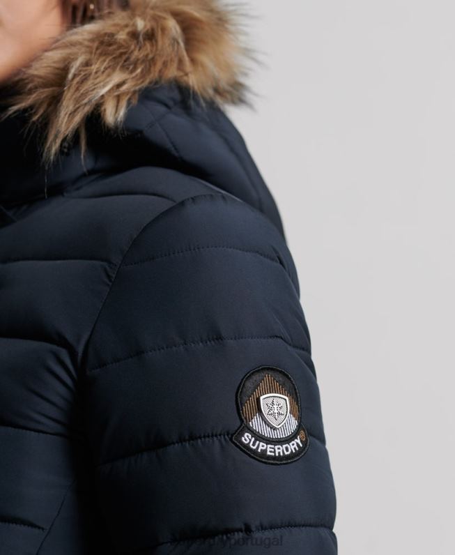 casaco fuji super palangre mulheres marinha roupas Superdry 2208H3816