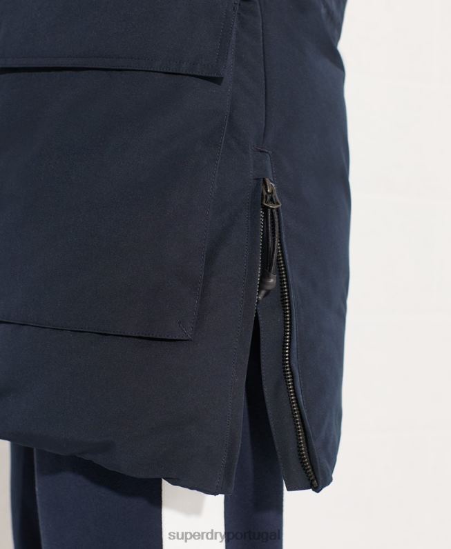 casaco parka code everest mulheres marinha roupas Superdry 2208H5590