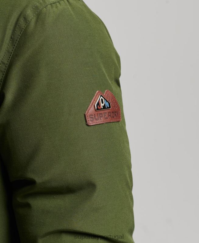 casaco parka de pele sintética com capuz mulheres verde roupas Superdry 2208H3775